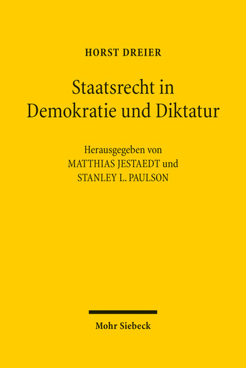 Staatsrecht in Demokratie und Diktatur
