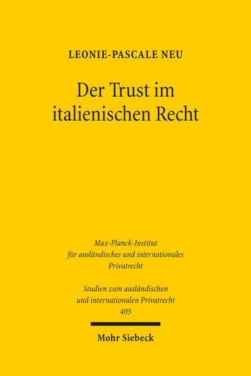 Der Trust im italienischen Recht