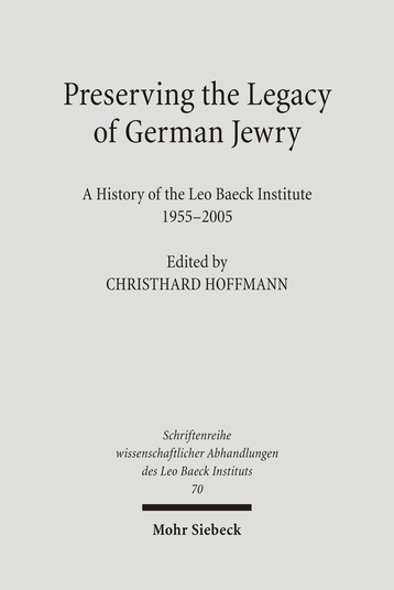 Preserving the Legacy of German Jewry