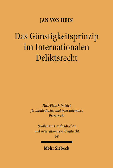 Das Günstigkeitsprinzip im Internationalen Deliktsrecht