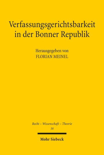Verfassungsgerichtsbarkeit in der Bonner Republik