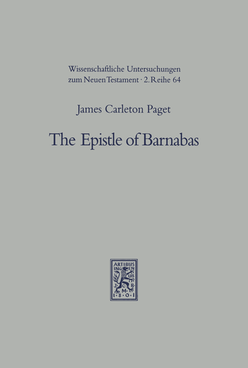 The Epistle of Barnabas 978-3-16-157195-4 - Mohr Siebeck