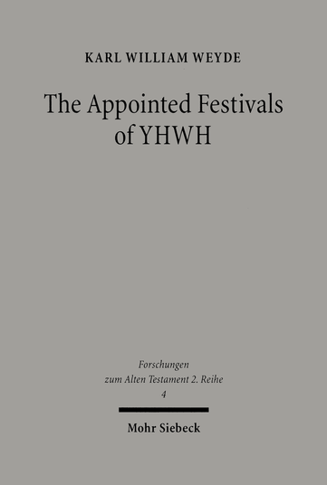 The Appointed Festivals of YHWH
