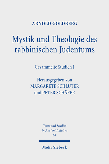 Mystik und Theologie des rabbinischen Judentums