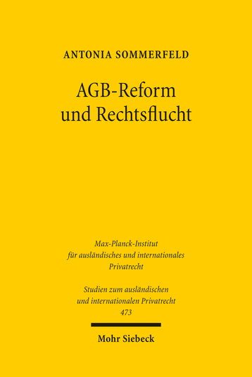 AGB-Reform und Rechtsflucht
