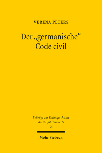 Der »germanische« Code civil