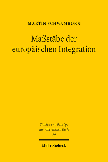 Maßstäbe der europäischen Integration