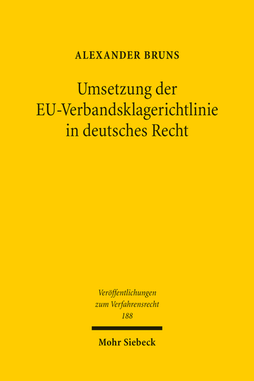 Umsetzung der EU-Verbandsklagerichtlinie in deutsches Recht