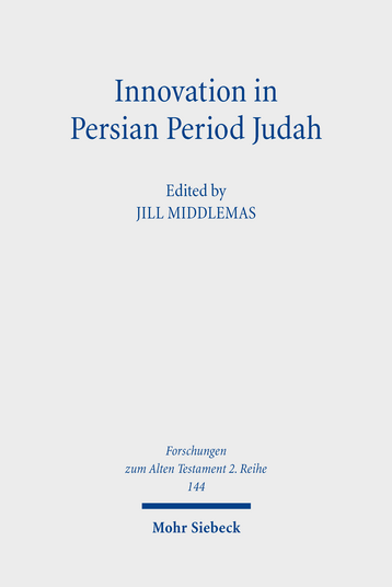 Innovation in Persian Period Judah