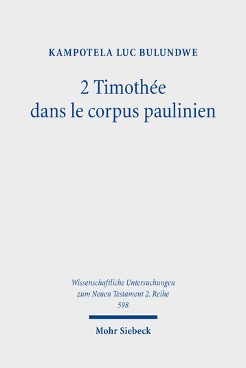 2 Timothée dans le corpus paulinien