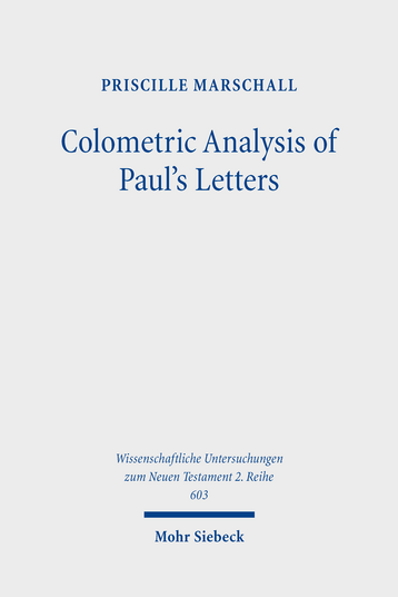 Colometric Analysis of Paul's Letters