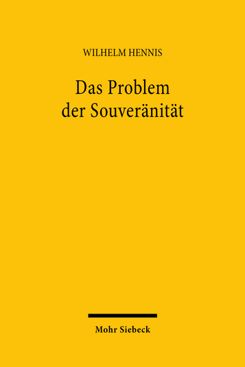 Das Problem der Souveränität