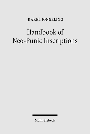 Handbook of Neo-Punic Inscriptions