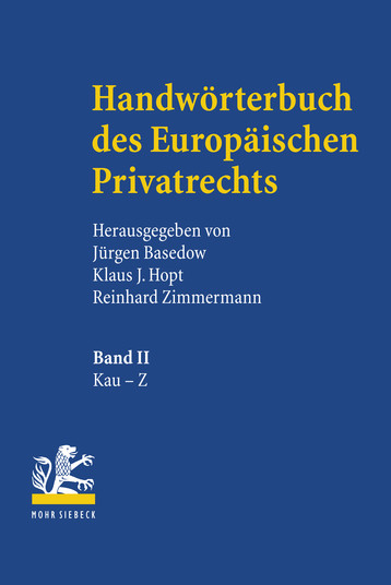 Handwörterbuch des Europäischen Privatrechts