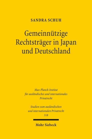 Gemeinnützige Rechtsträger in Japan und Deutschland