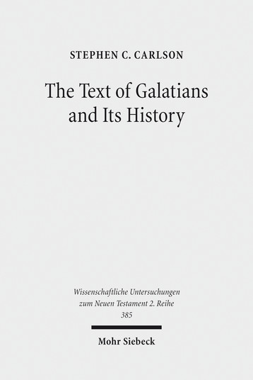 The Text of Galatians and Its History