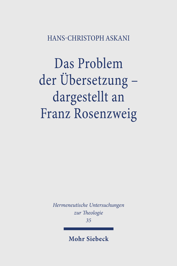 Das Problem der Übersetzung – dargestellt an Franz Rosenzweig