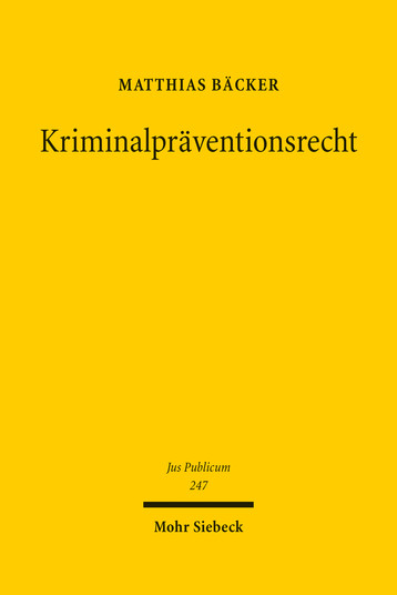 Kriminalpräventionsrecht