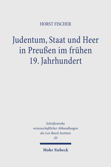 Judentum, Staat und Heer in Preußen im frühen 19. Jahrhundert