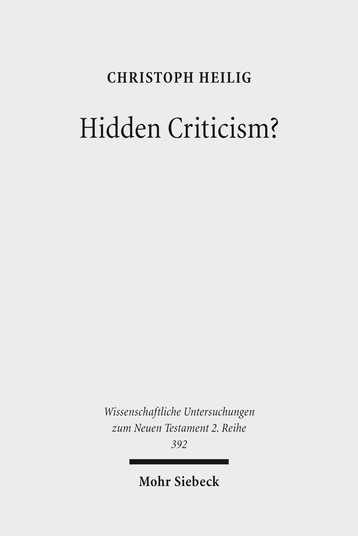 Hidden Criticism?