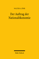 Der Auftrag der Nationalökonomie