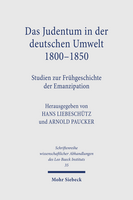 Das Judentum in der deutschen Umwelt 1800–1850