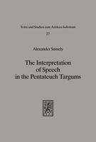 The Interpretation of Speech in the Pentateuch Targums