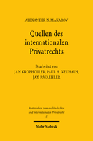Quellen des internationalen Privatrechts