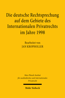 Die deutsche Rechtsprechung auf dem Gebiete des Internationalen Privatrechts im Jahre 1998