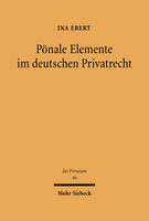 Pönale Elemente im deutschen Privatrecht