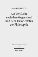 Auf der Suche nach dem Gegenstand und dem Theoriestatus der Philosophie