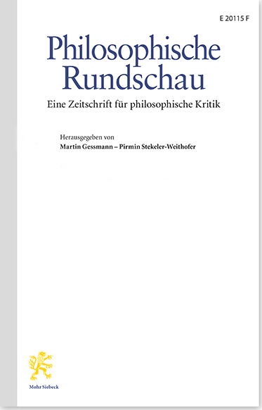Philosophische Rundschau (PhR)